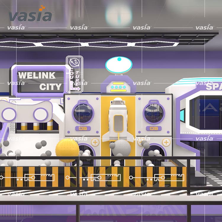 Integrated Indoor Playground with Trampoline-Vasia