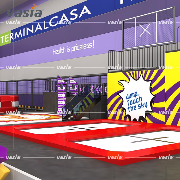 Integrated Indoor Playground with Trampoline-Vasia