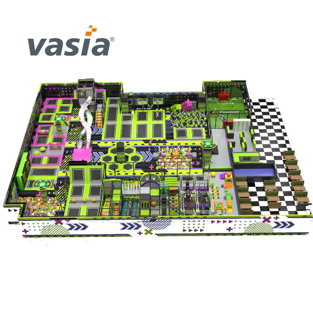 Colorful Indoor Trampoline Park