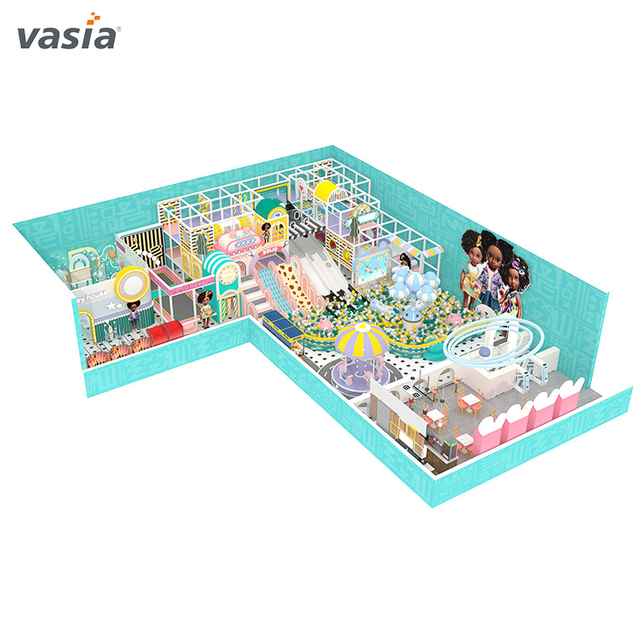 Macaron Series Soft Play Equipment Kids Playgrounds Indoor with Ball Pit - Vasia