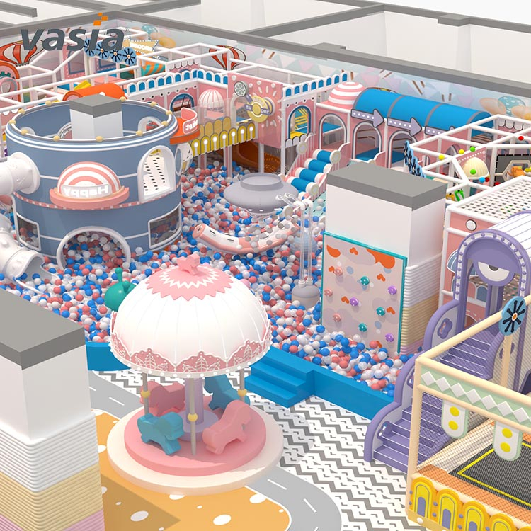 Indoor Play Centre Macaron Colorful Theme-Vasia