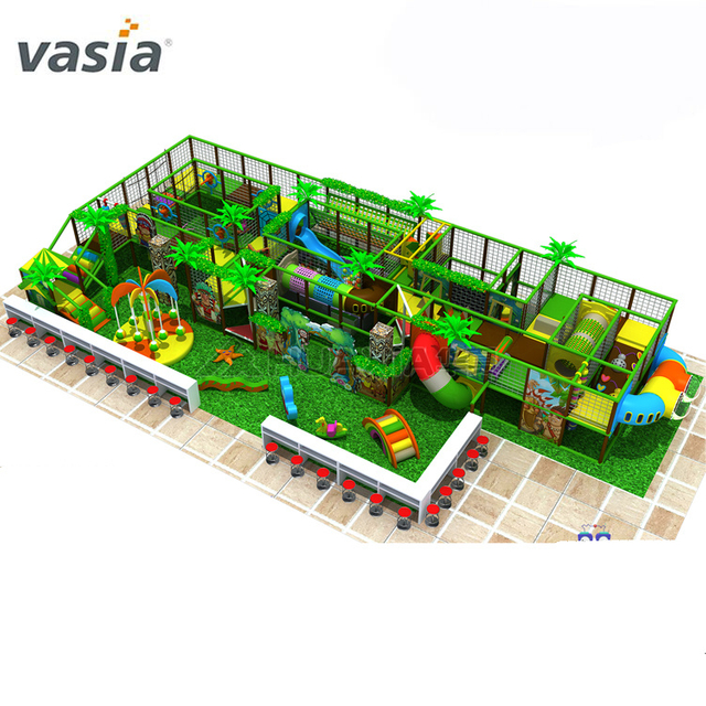 Environmental Green Style Indoor Playground Jungle Gym-Vasia