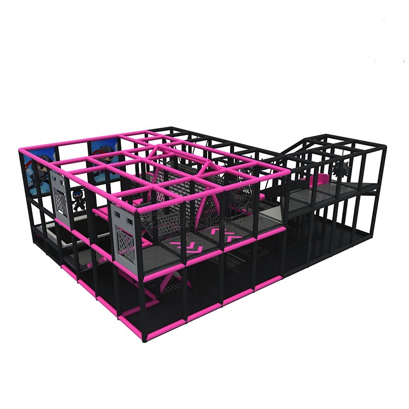 Commercial Pink Ninja Warrior Area