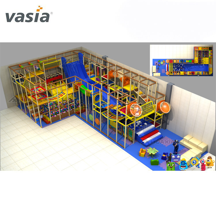 New Style Candy Indoor Slide& Ninja Playground Manufacturing