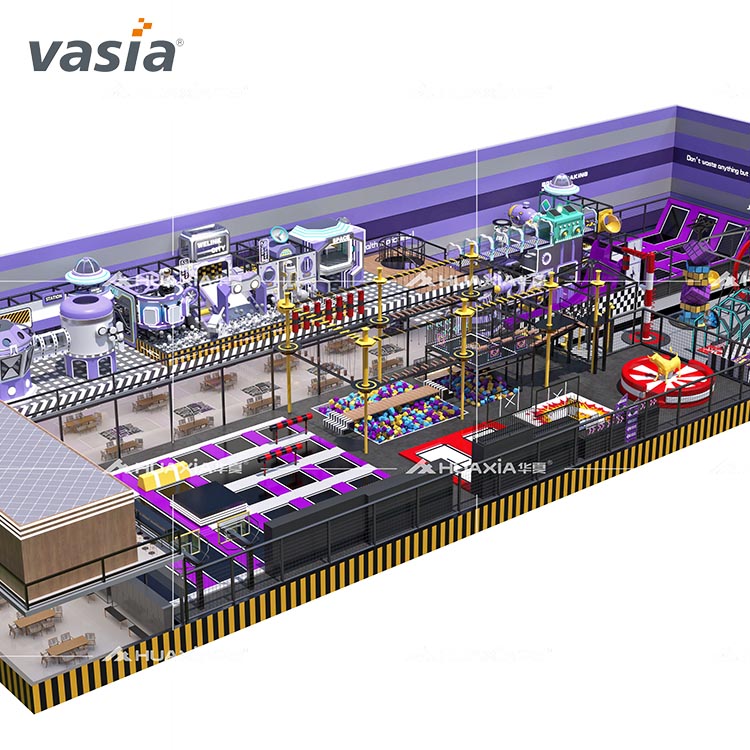 Integrated Indoor Playground with Trampoline-Vasia