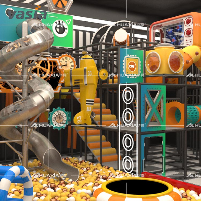 Colorful Kid's Indoor Playground Commercial-Vasia