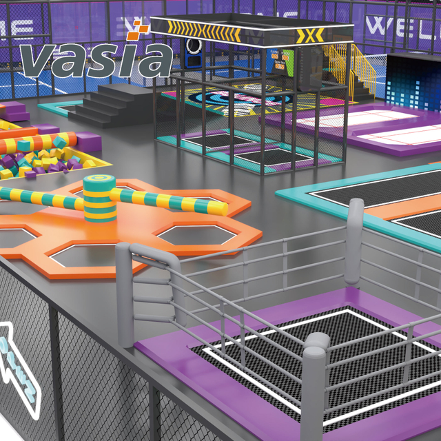 Affordable Indoor Trampoline Park Set