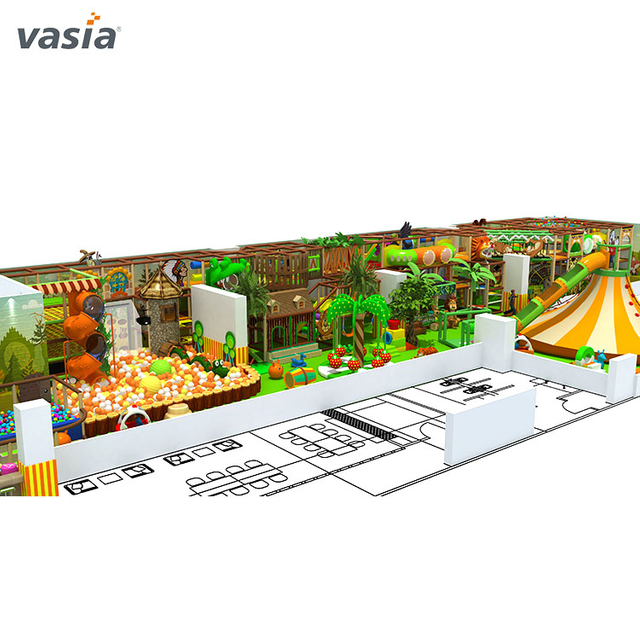 China Jungle Theme Exciting Playtime Soft Play Indoor Playground - Vasia