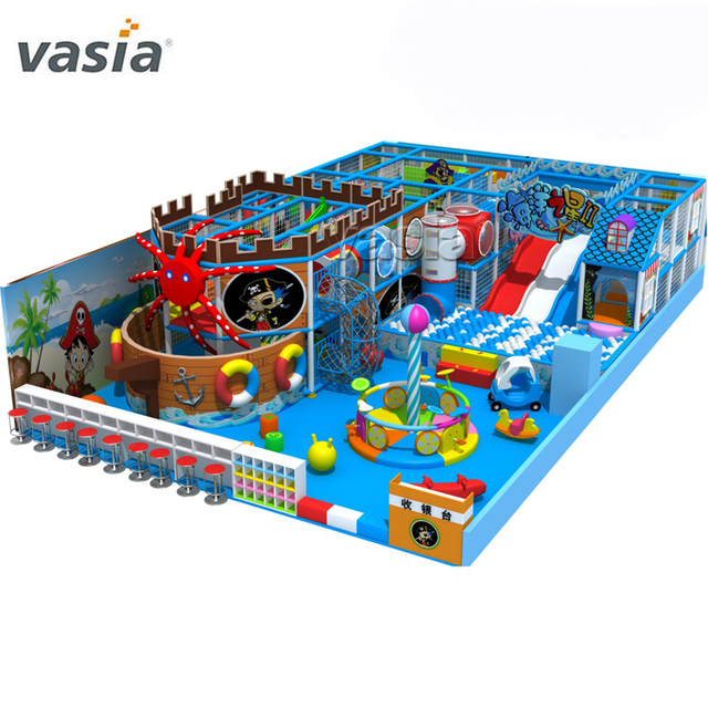 Supermarket Childen Ocean Slide Indoor Playground Equipment