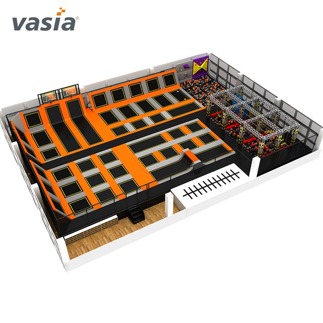 Integrated Playland Trampoline Park with Ninja-Vasia