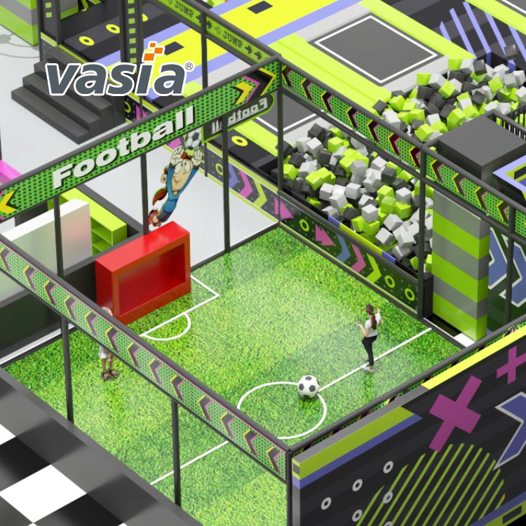 Colorful Indoor Trampoline Park